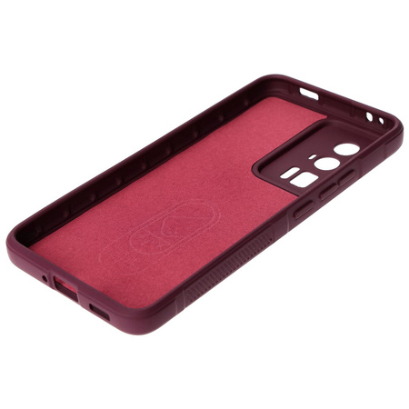 Pancerne etui Bizon Case Tur do Xiaomi Poco F5 Pro, burgundowe