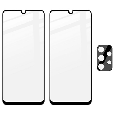 2x Szkło + szybka na aparat Bizon Edge Pack do Galaxy A13 4G