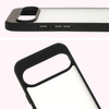 Etui Bizon Case Angelo do Google Pixel 9 / 9 Pro, półprzezroczyste z czarną ramką