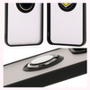 Etui z uchwytem na palec Bizon Case Hybrid Ring do Xiaomi Redmi 13 4G, przydymione z czarną ramką