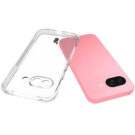 Elastyczne etui + 2x folia na ekran Bizon Case Clear Pack do Pixel 9a