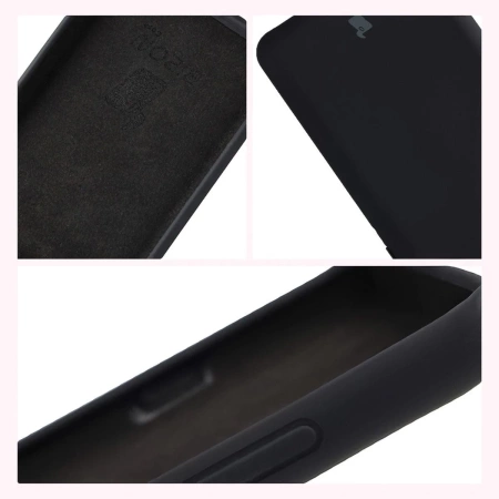 Silikonowe etui Bizon Soft Case do Motorola Edge 60 Pro, czarne