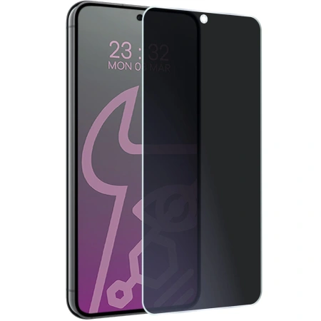 Prywatyzujące szkło hybrydowe Bizon Glass Mule Shadow do Galaxy S23, matowe