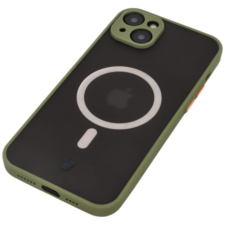 Etui Bizon Case Hybrid MagSafe do Apple iPhone 14 Plus, jasnozielone