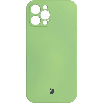 Etui Bizon Case Silicone do iPhone 12 Pro Max, jasnozielone