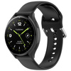 Pasek silikonowy do smartwatcha, Bizon Strap Watch Silicone Pro N, Quick Release 22 mm, czarny