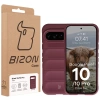 Pancerne etui Bizon Case Tur do Google Pixel 10 / 10 Pro, burgundowe
