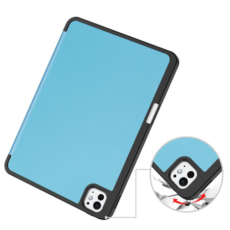 Etui Bizon Case Tab Lizard do iPad Pro 11" 2025 / 2024, błękitne