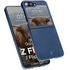 Pancerne etui Bizon Case Tur do Galaxy Z Flip7 FE / Z Flip6, granatowe