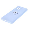 Etui Bizon Case Silicone Ring Sq do Xiaomi Redmi Note 12 5G/Poco X5, jasnofioletowe