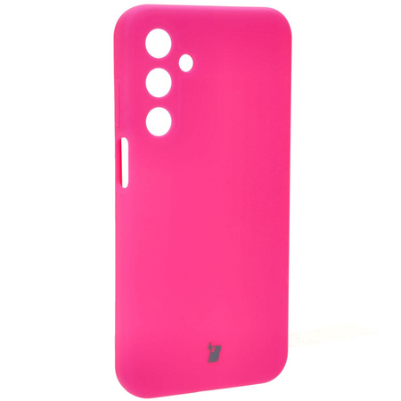 Silikonowe etui Bizon Soft Case do Galaxy M35 5G, neonowo-różowe