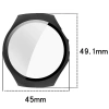 Etui ze szkłem do zegarka Bizon Case+Glass Watch do Huawei Watch 5 42 mm, matowe czarne