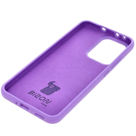 Silikonowe etui Bizon Soft Case do Oppo Reno13 Pro, fioletowe