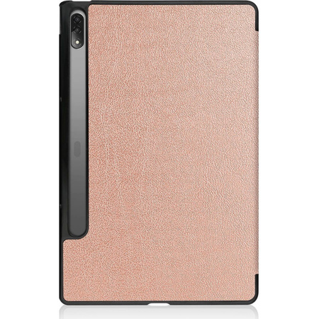 Etui Bizon Case Tab Croc do Lenovo Tab P12 Pro, różowozłote