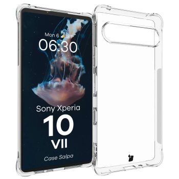 Elastyczne etui Bizon Case Salpa do Sony Xperia 10 VII, przezroczyste