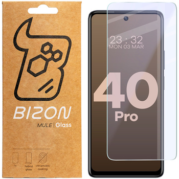 Elastyczne szkło hybrydowe Bizon Glass Mule do Infinix Hot 40 Pro