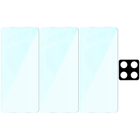 3x Szkło hartowane + szybka na aparat Bizon Glass Clear 2 Pack do Xiaomi 14T