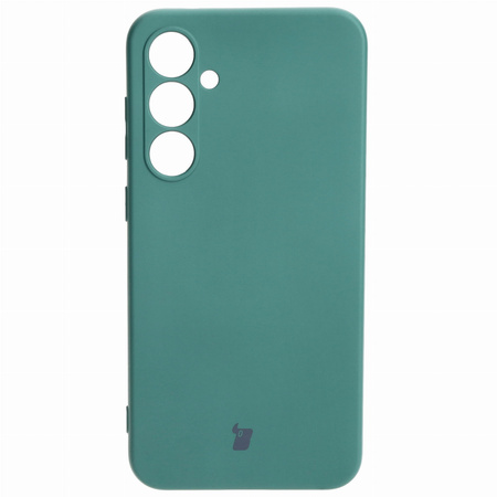 Etui Bizon Case Silicone do Samsung Galaxy S23 FE, ciemnozielone