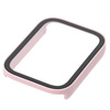 Etui Bizon Case+Glass Watch do Xiaomi Smart Band 8 Pro, różowe