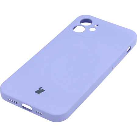 Etui Bizon Case Silicone do iPhone 12, fioletowe