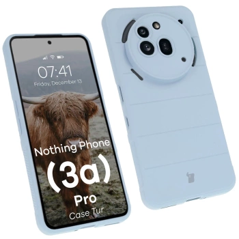 Pancerne etui Bizon Case Tur do Nothing Phone (3a) Pro, jasnoniebieskie