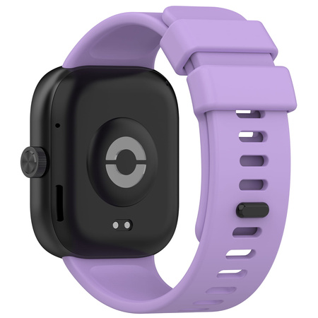 Pasek Bizon Strap Watch Silicone B do Xiaomi Redmi Watch 5/4 / Smart Band 9/8 Pro, fioletowy