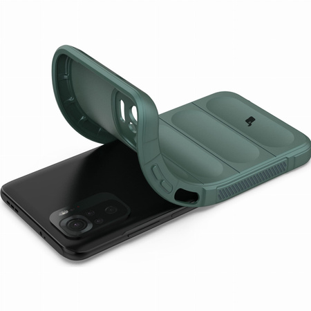Pancerne etui Bizon Case Tur do Xiaomi Pocophone M5s / Xiaomi Redmi Note 10 / 10s, ciemnozielone