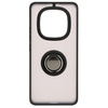 Etui z uchwytem na palec Bizon Case Hybrid Ring do Xiaomi Redmi Note 14 Pro 5G / Poco X7, przydymione z czarną ramką
