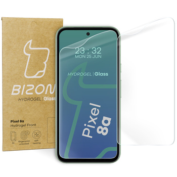 Folia hydrożelowa na ekran Bizon Glass Hydrogel Front Duo do Pixel 8a, 2 sztuki