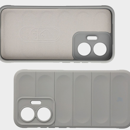 Pancerne etui Bizon Case Tur do Xiaomi POCO F7, jasnoszare