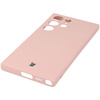 Etui Bizon Case Silicone Sq do Galaxy S23 Ultra, jasnoróżowe