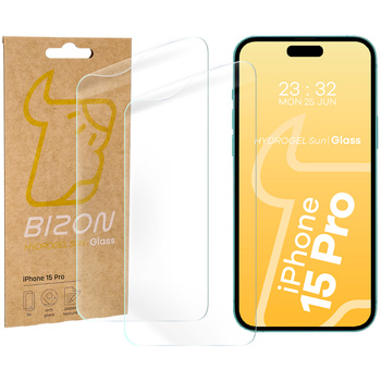 Folia matowa Bizon Glass Film Sun Duo do iPhone 15 Pro, 2 sztuki