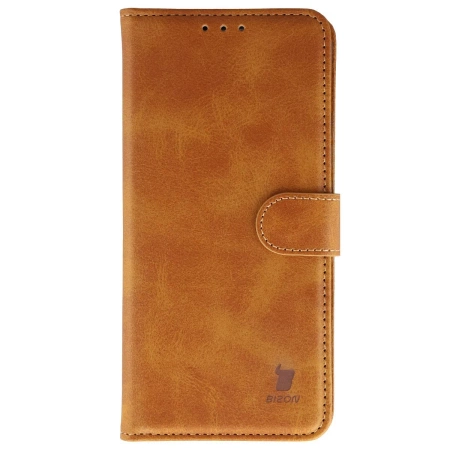 Etui z klapką Bizon Case Pocket do Xiaomi 15T, brązowe