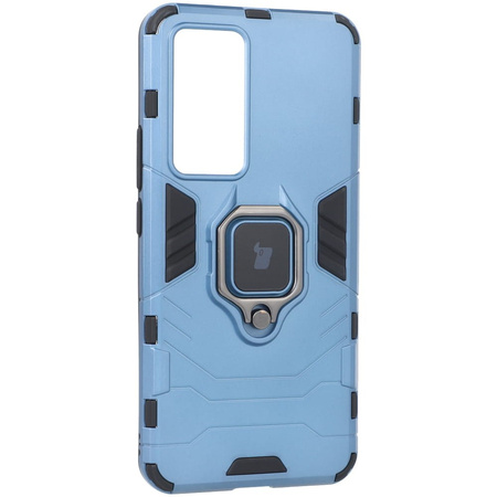 Etui Bizon Case Armor Ring do Xiaomi 12T, niebieskie