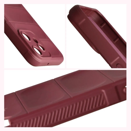 Pancerne etui Bizon Case Tur do Nothing CMF Phone 2 Pro, burgundowe