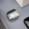 Elastyczne etui z karabińczykiem Bizon Case Headphone Clear do Galaxy Buds 3/3 Pro/3 FE przeźroczysto-brokatowe