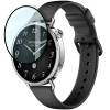 Szkło hybrydowe Bizon Glass Watch Edge Hybrid dla Xiaomi Watch S4 41 mm, czarne