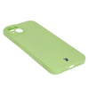Etui Bizon Case Silicone do iPhone 15 Plus, jasnozielone