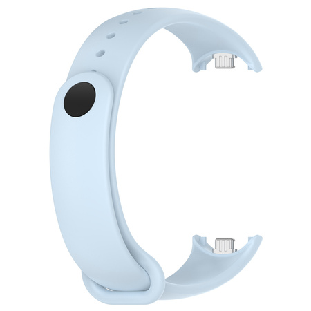 Silikonowy pasek Bizon Strap Watch Dots do Xiaomi Smart Band 10 / 9 / 9 NFC / 8, jasnoniebieski