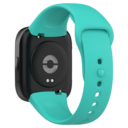 Pasek Bizon Strap Watch Dots do Xiaomi Redmi Watch 3 Active, ciemno-miętowy