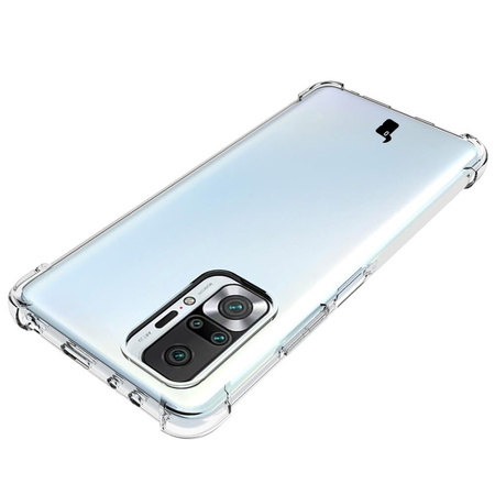 Etui + 2x szkło + obiektyw Bizon Case Clear Pack do Xiaomi Redmi Note 10 Pro, przezroczyste