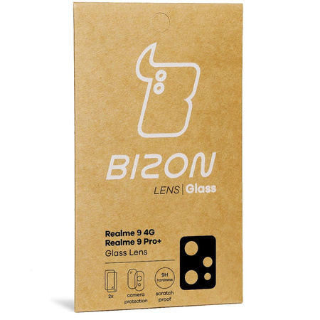 Szkło na aparat Bizon Glass Lens dla Realme 9 4G / 9 Pro+, 2 sztuki