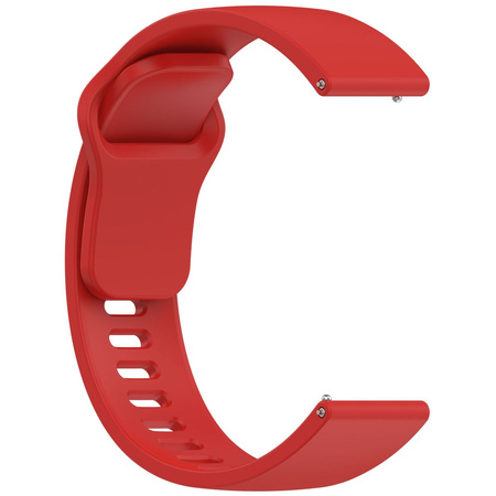 Pasek silikonowy do smartwatcha, Bizon Strap Watch Silicone Pro H, Quick Release 22 mm, czerwony