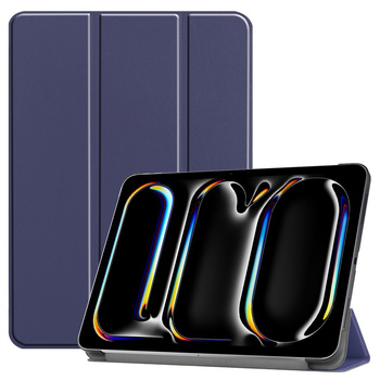 Etui Bizon Case Tab Croc do iPad Pro 11" 2025 / 2024, granatowe