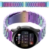 Pasek ze stali nierdzewnej do smartwatcha, Bizon Strap Watch Aura, QuickRelease 20 mm, tęczowy