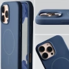 Silikonowe etui z pierścieniem magnetycznym Bizon Soft Case Magnetic do iPhone 16 Pro Max, granatowe
