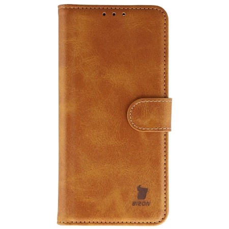 Etui z klapką Bizon Case Pocket do Oppo Find X9, brązowe