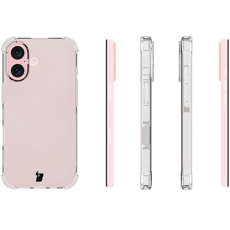 Etui + 2x szkło hartowane + szkiełko na obiektyw Bizon Case Clear Pack do iPhone 16