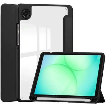 Etui z klapką Bizon Case Tab Clear Matt do Galaxy Tab A11 / A9, czarne