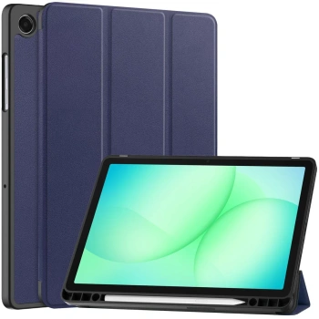 Etui z klapką Bizon Case Tab Lizard do Galaxy Tab A11 Plus / A9 Plus, granatowe